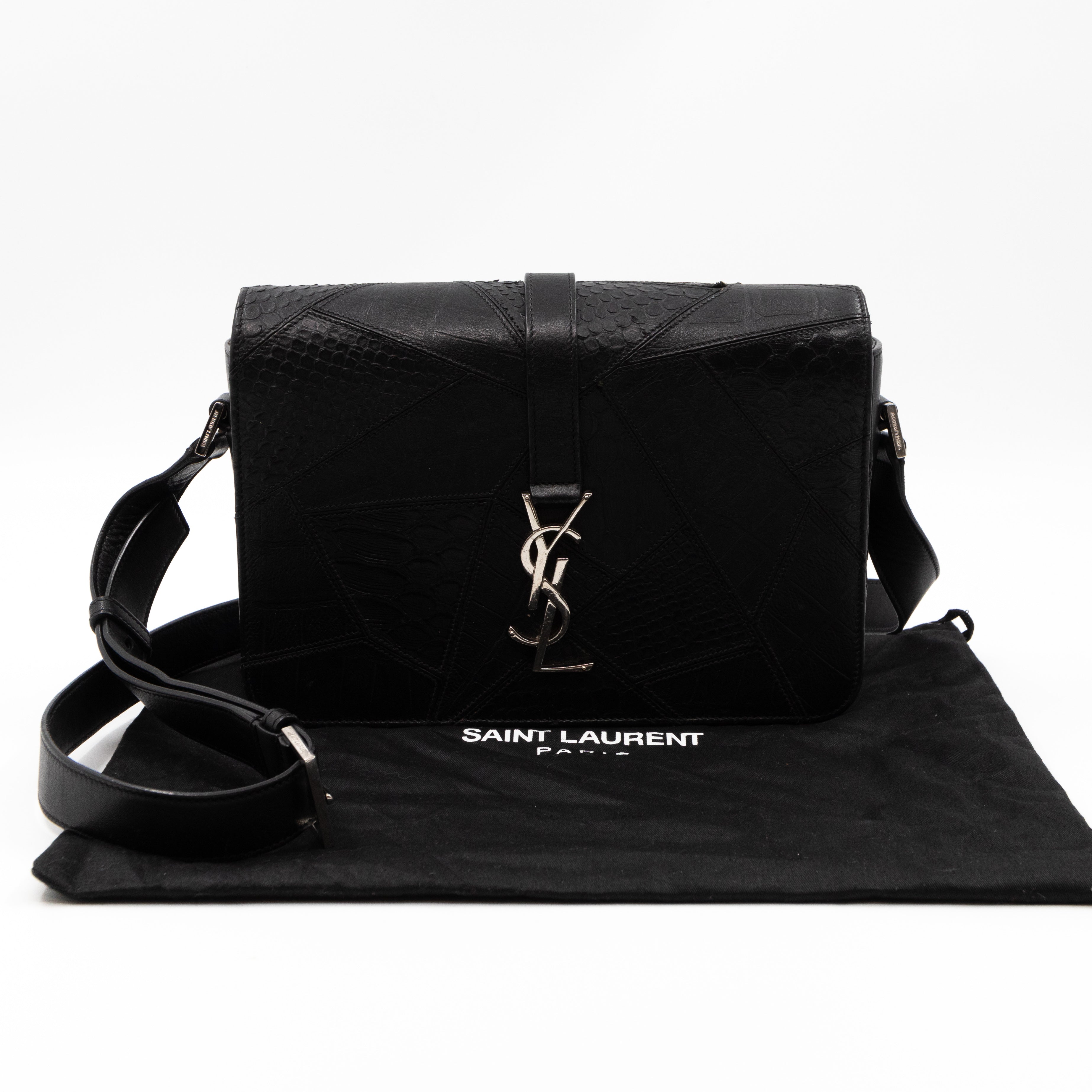 Monogram Université Medium Embossed Black Leather