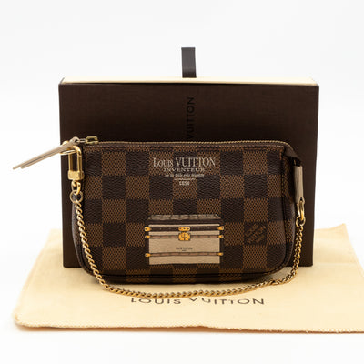 Mini Pochette Accessoires Damier Ebene Trunks & Locks