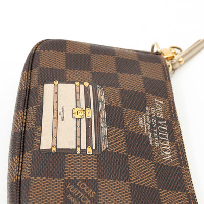 Mini Pochette Accessoires Damier Ebene Trunks & Locks