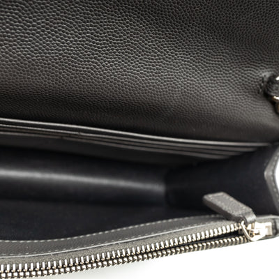 Envelope Chain Wallet Anthracite Leather