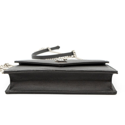 Envelope Chain Wallet Anthracite Leather