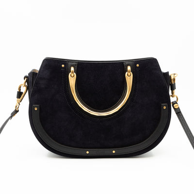 Pixie Bag Medium Leather & Suede