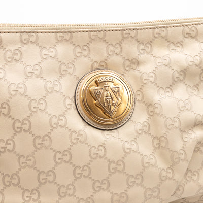 Hysteria Clutch Ivory Leather