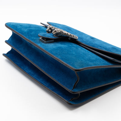Dionysus Medium Blue Suede