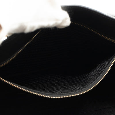 Large Open Tote Black Saffiano