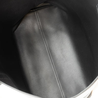 City Tote Black Calf Leather