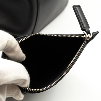 City Tote Black Calf Leather