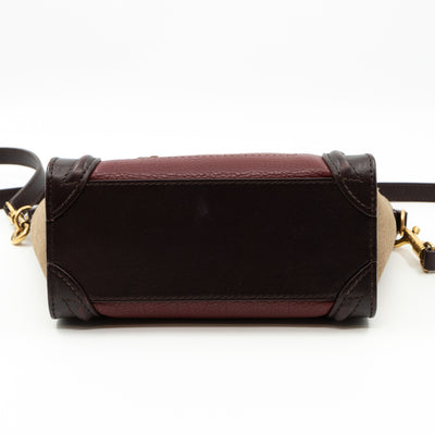 Nano Luggage Tri-color Leather