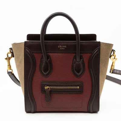 Nano Luggage Tri-color Leather
