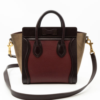 Nano Luggage Tri-color Leather