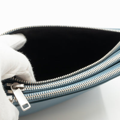 Trio Bag Slate Blue Leather