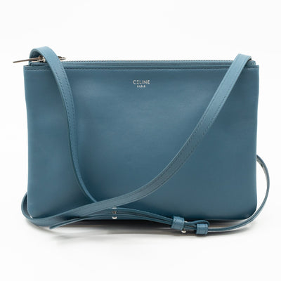 Trio Bag Slate Blue Leather
