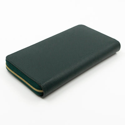 Large Zipped Wallet Amazon Green Leather