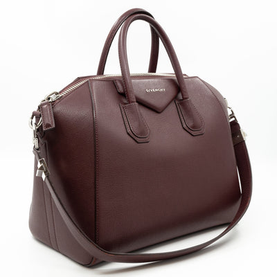 Antigona Medium Burgundy Leather