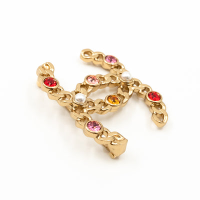 CC Chain Link Colorful Brooch