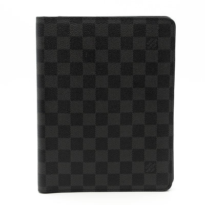 Desk Agenda Cover Damier Graphite