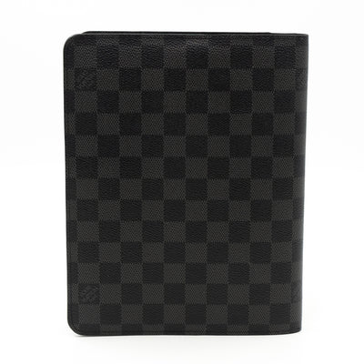 Desk Agenda Cover Damier Graphite