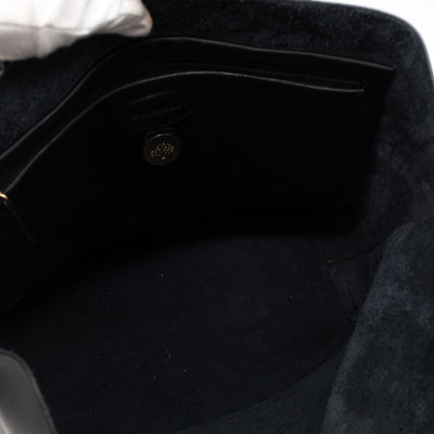 Blossom Tote Black Leather