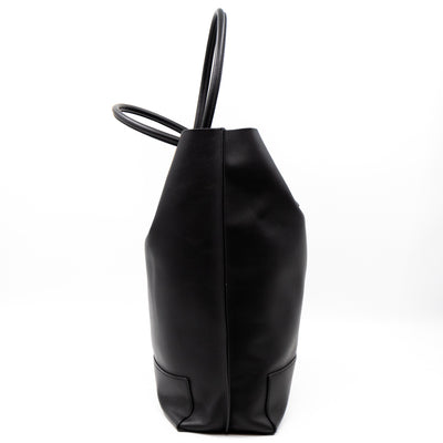 Blossom Tote Black Leather