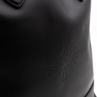 Blossom Tote Black Leather