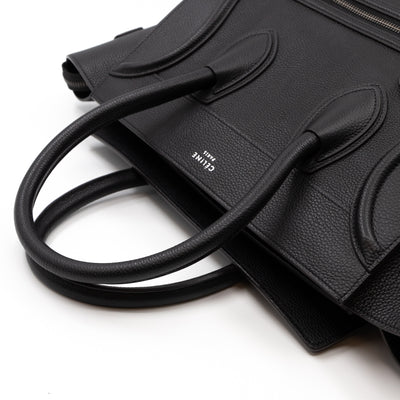 Mini Luggage Black Leather