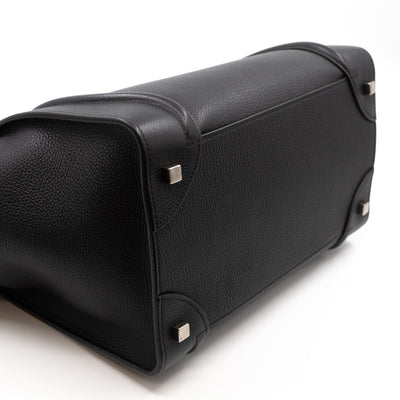 Mini Luggage Black Leather