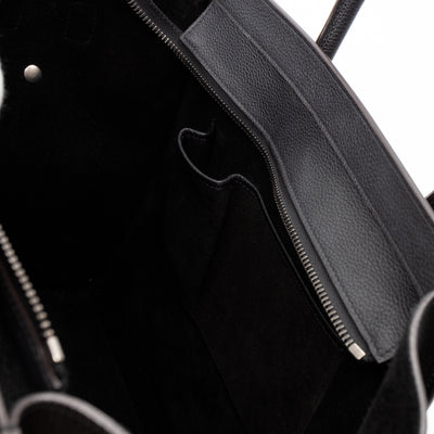 Mini Luggage Black Leather