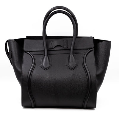 Mini Luggage Black Leather