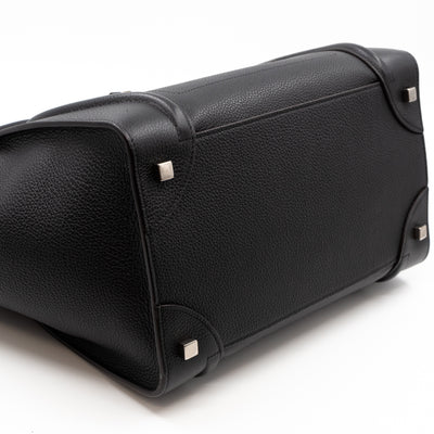 Mini Luggage Black Leather