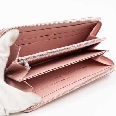 Zippy Wallet Epi Leather Rose Ballerine