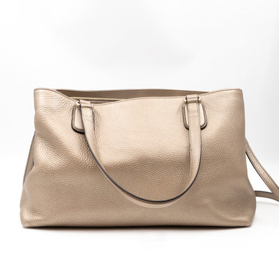 Soho Working Tote Champagne Leather