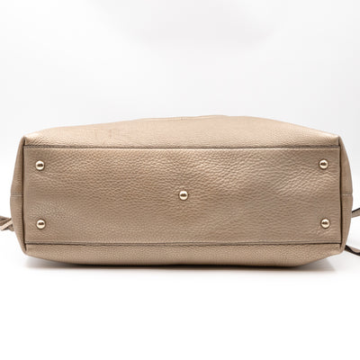 Soho Working Tote Champagne Leather