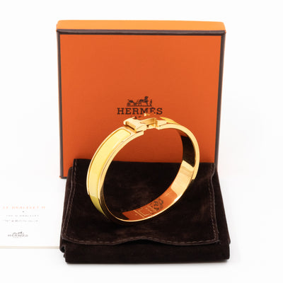 Clic H Bracelet Jaune Citron Gold