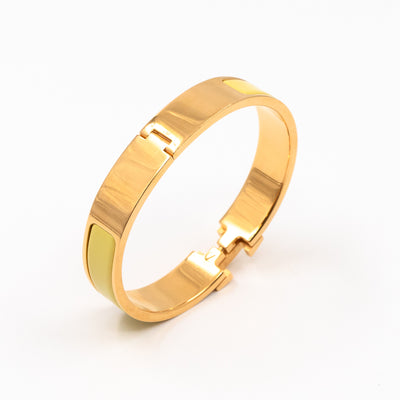Clic H Bracelet Jaune Citron Gold