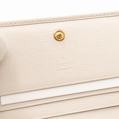 Horsebit 1955 Card Case GG Supreme White
