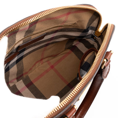 Bridle Handbag Brown Leather