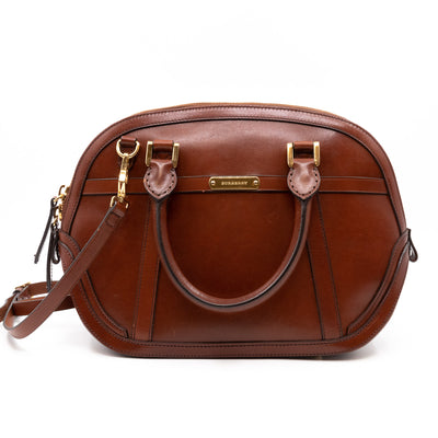 Bridle Handbag Brown Leather