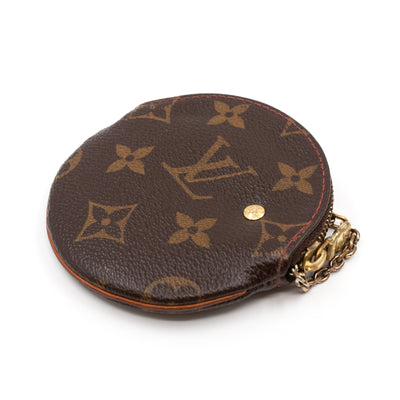 Round Coin Purse Monogram Cerises