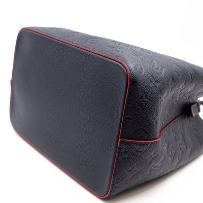NéoNoé MM Monogram Empreinte Marine Rouge