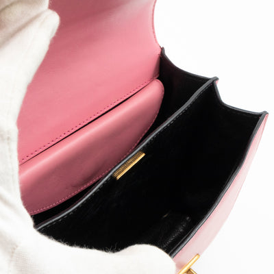 Cahier Light Pink & Black Leather