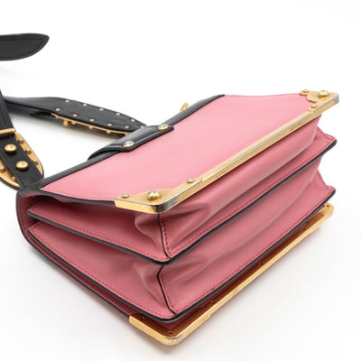 Cahier Light Pink & Black Leather
