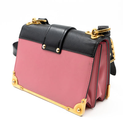 Cahier Light Pink & Black Leather