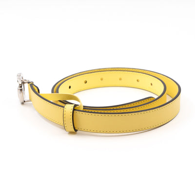 GG Marmont Slim Belt Yellow Leather 85 cm