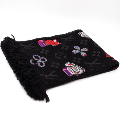 Logomania Superstition Scarf Black