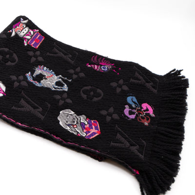 Logomania Superstition Scarf Black