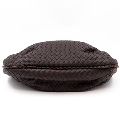Veneta Hobo Shoulder Bag Intrecciato  Brown