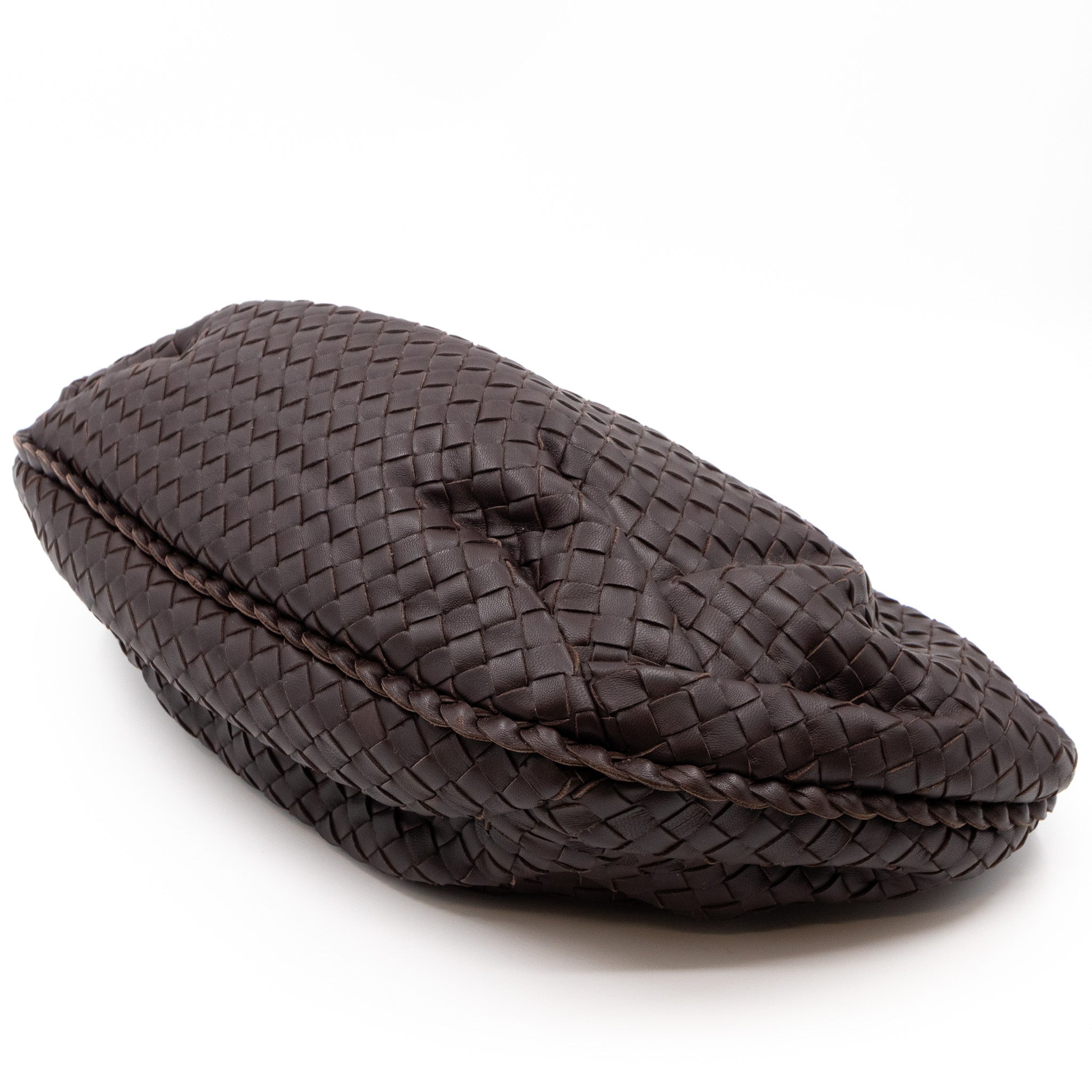 Veneta Hobo Shoulder Bag Intrecciato  Brown