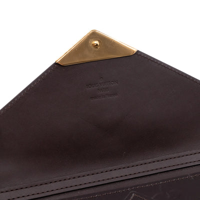 Mira Chain Clutch Vernis	Amarante