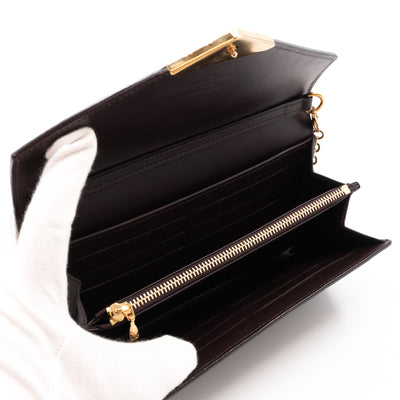 Mira Chain Clutch Vernis	Amarante