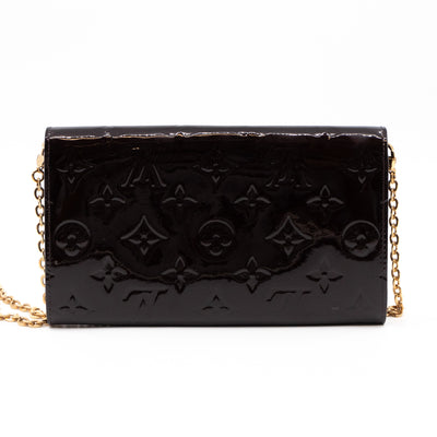 Mira Chain Clutch Vernis	Amarante